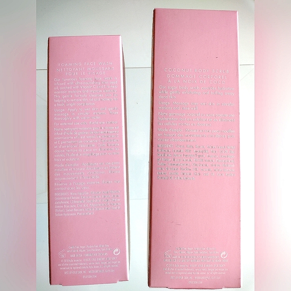*New* 2pc KYLIE SKIN Skincare Set: Coconut Body Scrub & Foaming Face Wash - Picture 3 of 3